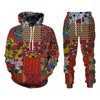 Costumes pour hommes Folk-Custom 3D Imprimer Sweats à capuche Pantalons Costumes Hommes Femmes Survêtement 2PC Ensembles à manches longues Style ethnique Africain Danshiki Y2K