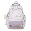 School Bags For Women Trend 2024 Large Capacity Casual Versatile Junior High Students Backpacks Kawaii Designer Bag Korea Bolsas