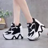 Höjd ökar skor kvinnor höga plattformskor andas höjden ökar skor 12 cm tjocka sula tränare sneakers kvinna deportivas mujer 231204