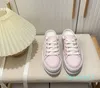 Nouveau fond épais chaussures décontractées plat petit blanc luxe demi glisser chaussures de créateur toile femmes quatre couleurs avec boîte