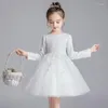 Robes de fille robe de princesse pour enfants printemps et automne Costume de Piano