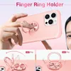 Finger Ring Holder Cases For Iphone 15 Pro MAX 14 Plus 13 12 11 X XR 8 7 Magnet Car Bracket 2in1 Hard PC Soft TPU Armor Shockproof Hybrid Layer Defender Anti-fall Phone Cover