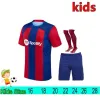 Rush Shipping 2023 Kids Football Kits Barcelonas Boys Soccer Cooteys 23 24 Raphinha Gavi Camisetas de Futbol Pedri Ferran Football Jersey Top Quality Socks