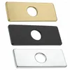 Kitchen Faucets Faucet Deck Plate Cover Tap Black/Gold/Silver For Most Single Hole 1 Pc 162 63 Mm Brand