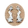 100 st antika silver Phoenix charms hängen för smycken tillverkar örhängen halsband och armband 11 5x32mm A-252334W