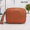 Sac photo pour femmes style couleur unie motif litchi horizontal carré fermeture éclair simple épaule messager Bag303j