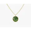 14K Gold Bezel Set Natural Precious Emerald Gemstone For Women's Pendant Necklace Fine Jewelry Indian Manufacturer