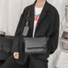 MANET Luxus Marke Leder Herren Umhängetasche Plaid Muster Reise Messenger Taschen Für Mann Hohe Qualität Satchel Sling Schule Tasche 21300e