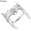 Cluster Rings Rongwo Classic Witch Movie Silver Plated Quality Metal Fashion for Women Girls Cosplay smycken Tillbehör