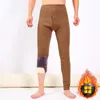 Men's Pants 90KG 4XL Thicker Thermal Leggings Papa's Warm 3XL One More Plush Knees Winter 9015