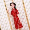 Ethnic Clothing Children's Cheongsam Summer Autumn Retro Princess Dress Chinese Traditional Little Girl Baby