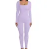 Women's Shapers Bodysuit Women Sexy Erotic Costumes Open Back Long Sleeve Flared Bottom Pants Romper Bodycon Jumpsuit For Woman Fall Winter