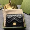 Luxurys designer nyckel plånbok mynt purses korthållare äkta läder män kvinnor mode lyx plånböcker innehavare interiör slot clutch 230c