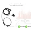 2 Radio Earpiece Way Throat Microphone Earpiece Microphone for - Driving/driving Wireless Radio Intercom System