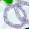 Strand Natural Lavender Amethyst Armband Reiki Healing Stone Fashion Jewelry Gift Party Girl Birthday Present 8x12mm