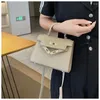 Shoulder Bags Autumn And Winter Styles Fashion Solid Color PU Versatile Women's Single Backpack Pinkycolor Lock Catch Handbag