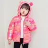 Down Coat Baby Children Coats Winter Hooded Jackets For Boys Warm Outterwear Girls Furt Kids Clothoon Björn Tryck Snowsuit 231204