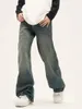Herren Jeans Y2K Mann Koreanisch Lässige Grunge Blaue Cargohose Baggy Vintage Streetwear Wide Leg Wash Denim Hose Übergröße Damen Kleidung 231204