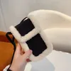 Borse da sera Design del marchio da donna Autunno e inverno Mini borsa per telefono in pelo di agnello Portafoglio con fibbia magnetica in peluche Borsa a tracolla versatile alla moda