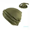 Bérets Élastique Turban Chapeau Couleur Unie Vintage Style Ethnique Pour Hommes Chaud Respirant Confortable Enveloppement De Tête