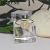 Anelli nuziali DOREMI Ragazze Donne Lettera iniziale Anello Mirco Pave Zircon Pieno Lettere in pietra Anello personalizzato Gioielli per ragazze 231204