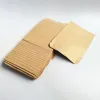 wholesale 3 Side Seal Metallized Kraft Paper Reclosable bag Aluminum Foil Lined Flat Heat Sealable Food Packing Pouches Bags With Zipper ZZ