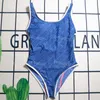 Flickor Leakback One Piece badkläder reversibel bikini halter bikini sommarstrand surfing snabb torr baddräkt