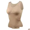 Cintura barriga shaper cxzd mulheres shapewear acolchoado controle tanque top emagrecimento camisola removível corpo sha compressão colete espartilho 220628 dr dhglc