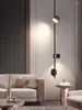 Lampes murales Nordic All Cuivre Long Pole Lampe Lumière Luxe Chambre Minimaliste Salon Creative LED Cor