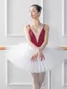 Scenkläder 2023 Sling Big V Body Suit Female Ballet Leotard For Women Adult Gymnastics Training Clothing Dancewear Girls