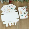 Confezione regalo 5 pezzi Scatola di carta di buon Natale Scatole di caramelle al cioccolato Forniture di Natale Navidad 2024 anni