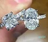 Женское кольцо ручной работы с бриллиантами Cz, стерлинговое обручальное кольцо, кольца для женщин, свадебные украшения из муассанита для вечеринок