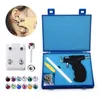 Stud Ear Piercing Gun Tool Kit Earring Pericings Tools Ears Nose Navel Lip Piercer Machine Studs Earrings Home Pearcings KitsStudS303Z