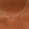Kedjor quke pearl stjärna halsband för kvinnor 925 sterling silver lyxiga pendente färgad zirkon klavikelkedja fina smycken bijou