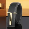 High end and minimalist men's belt, genuine leather top layer, cowhide smooth buckle belt, men's soft face formal clothing, youth fashion, men's belt