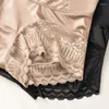 Women's Shapers 1pc Solid Color High-Waist Underwear Small Belly Pants Large Size Hip Lift Breathable Lace Decoration