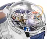 RMF AT120.40.AD. Astronomia Tourbillon Mechanical Hand-winding Mens Watch Rose Gold Skeleton Dial Alligator Leather Strap Super Edition trustytime001Watches