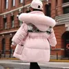 Down Coat 2023 Winter children s down jacket Girls fashion warm duck coat Middle and large children waterproof hooded thick 231204