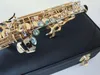 Neuankömmling Gerades Saxophon S-992, das professionell spielt Japan Sopransaxophon versilbert BB Musikinstrument AAA