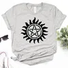 Damen T-Shirts Supernatural T-Shirts Damen Streetwear Designer Lustige Top Mädchen Grafik Kleidung