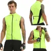 Cykeljackor x-tiger vindtät cykelväst regntät ärmlös reflekterande säkerhet Vest Bike Jacket Utomhus Sport snabbtorkad regnjacka 231204