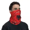 Szaliki Albania Flag bandana okładka szyi nadrukowana maska ​​szalik wielofunkcyjny Balaclava wędkarstwo dla mężczyzn dla mężczyzn kobiety umywalne dorosłe