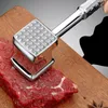 Meat Poultry Tools Stainless Steel Hammer Kitchen Gadgets Multifunction Two Sides Loose Tenderizers Portable Steak Pork 231204