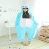 Flannel anime Fairy Tail Happy Cat Onesie Dorosły dzieci Cartoon Cosplay Cosplay Kobiety Kobiety Pajamas Dorosły Blue Cat Oneies Scossuit277k