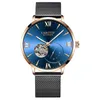 designer watch watches Carlo Jeff's tiktok man's mechanical fully automatic hollowing waterproof ultra-thin wrist watch.