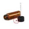 Ny färgglad glasrökning Tobak Spice Miller Dabber Spoon Pill Storage Bottle Stash Seal Case Portable Snuff Snorter Sniffer Snuffer Holder