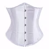 Andra trosor kvinnor gotiska sexiga satin underbust korsett bustier midja cincher bantning kropp shaper korsselete underkläder plus size party clubwear 231204