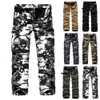 Jeans pour hommes, pantalons de camouflage décontractés, pantalons de chasse, multi-poches, combat militaire, sans ceinture, 231202