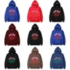 Hoodie Spider 555 Erkek Erkek Hoodies Sweatshirt Kazan Kırmızı Spder Genç Thug Erkek Ayakkabı Baskı Örümcek Web Tasarımcısı Kfik