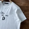 T-Shirt de luxe à col rond pour hommes et femmes, en pur coton, respirant, doux pour la peau, vêtements d'été avec lettres, taille S-4XL